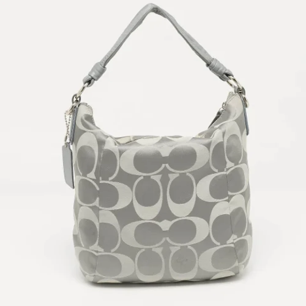 Coach Pre-owned Fabric handbags Gray Dames
