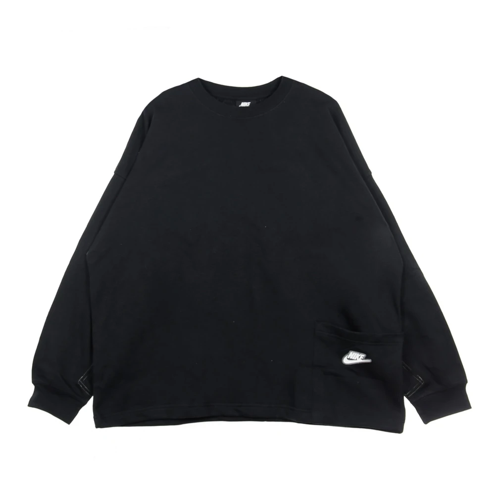 Nike Lichtgewicht Crew Neck Sweater Earth Day French Terry Black Dames