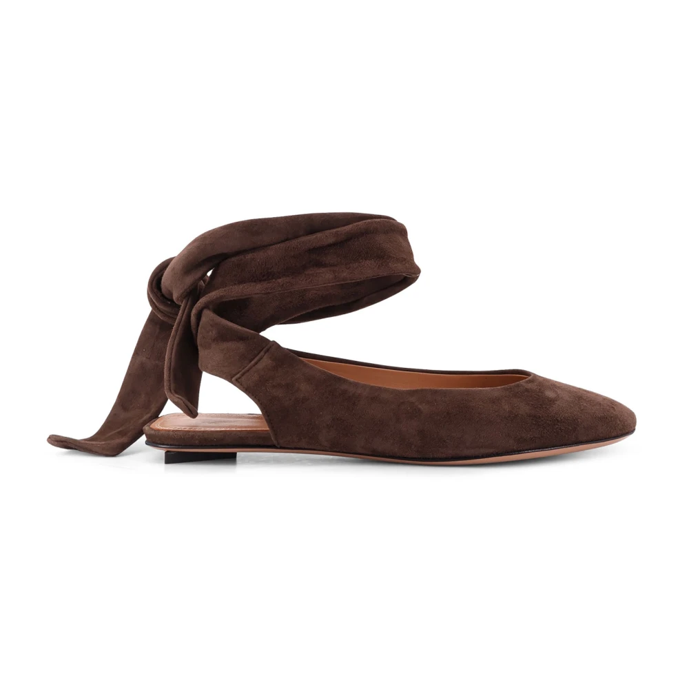 The Attico Women's Brown Ballerina Shoes, 3 Uk, Cloe Ballet Flats