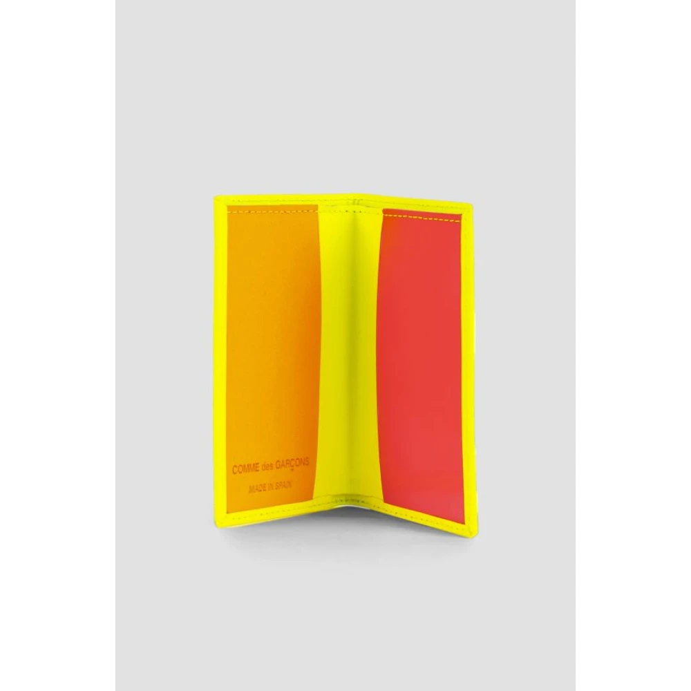 Comme des Garçons Gele leren kaarthouder portemonnee Yellow Dames