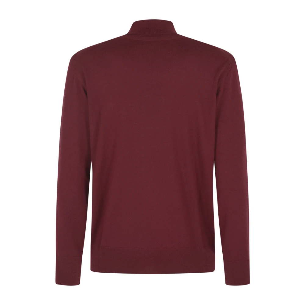 ETRO Bordeaux T-Neck Sweater Red Heren