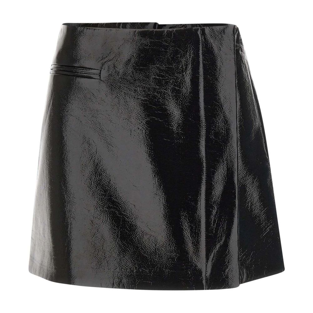 Courrèges - Minifalda De Vinilo One Minute - Skirts - Mujer - Negro - S