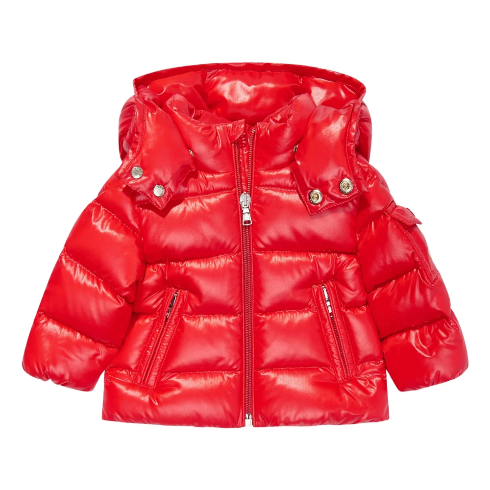 Moncler New Maya Jacket - Unisex - Winter Jackets - Red - 2 Y - Kids