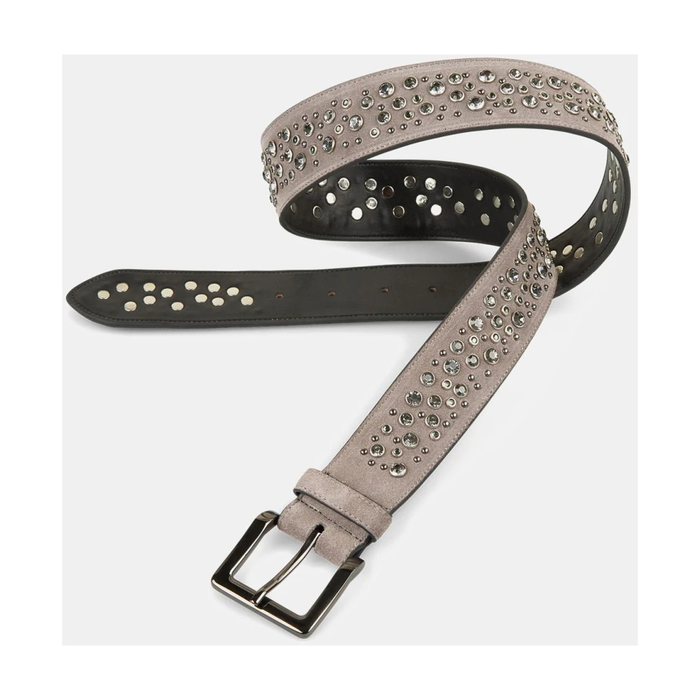 Alma en Pena Gevlochten leren riem Gray Dames