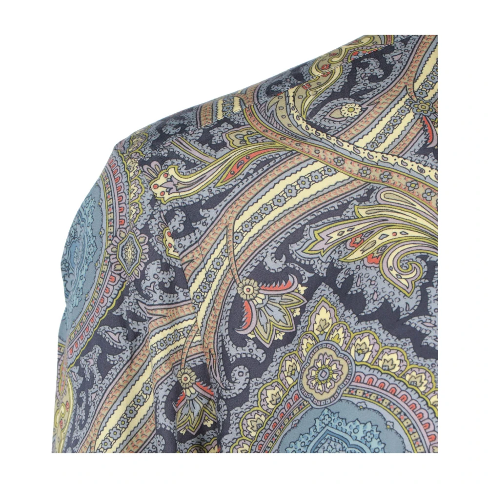 ETRO Casual Katoenen Overhemd voor Mannen Blue Heren