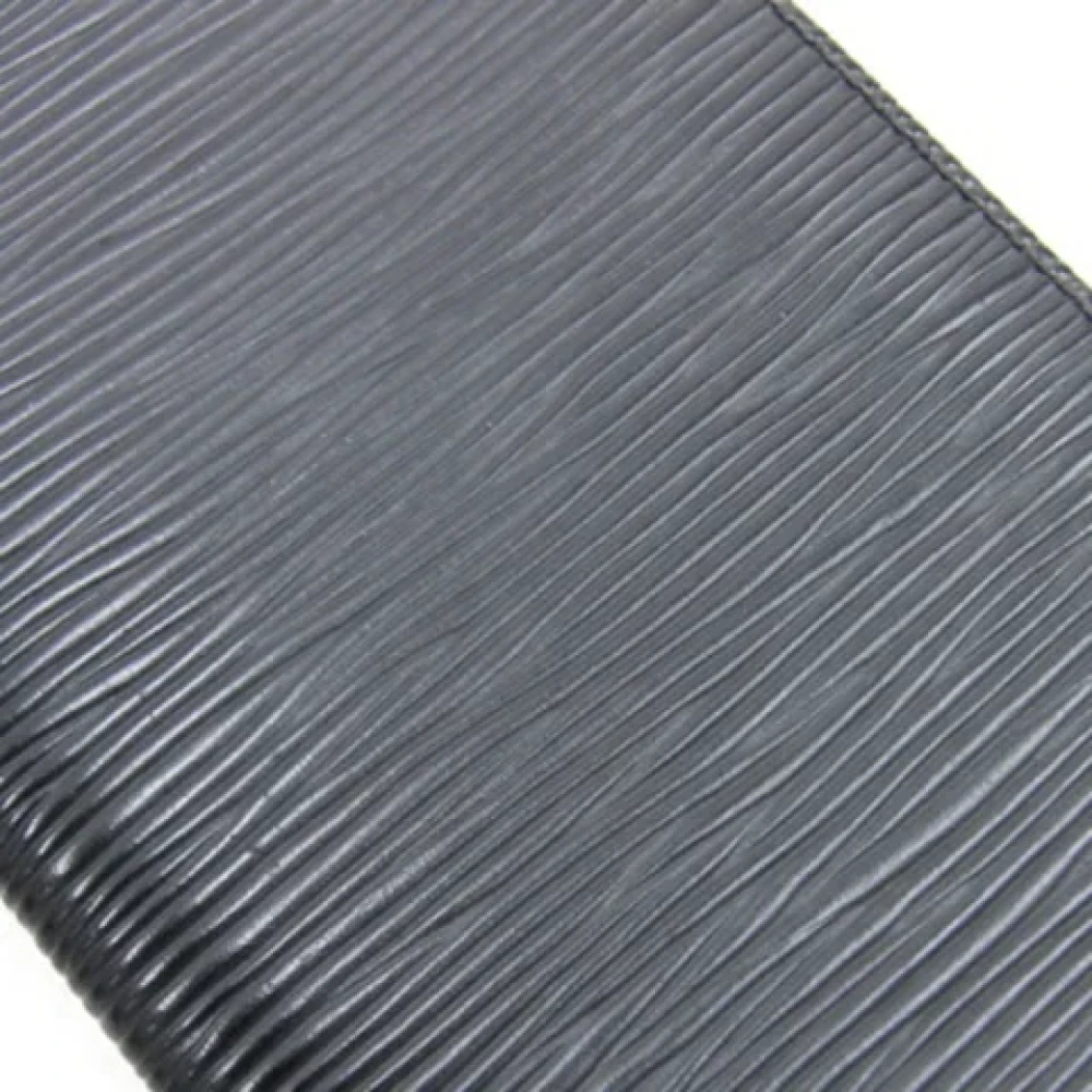 Louis Vuitton Vintage Pre-owned Leather wallets Black Heren