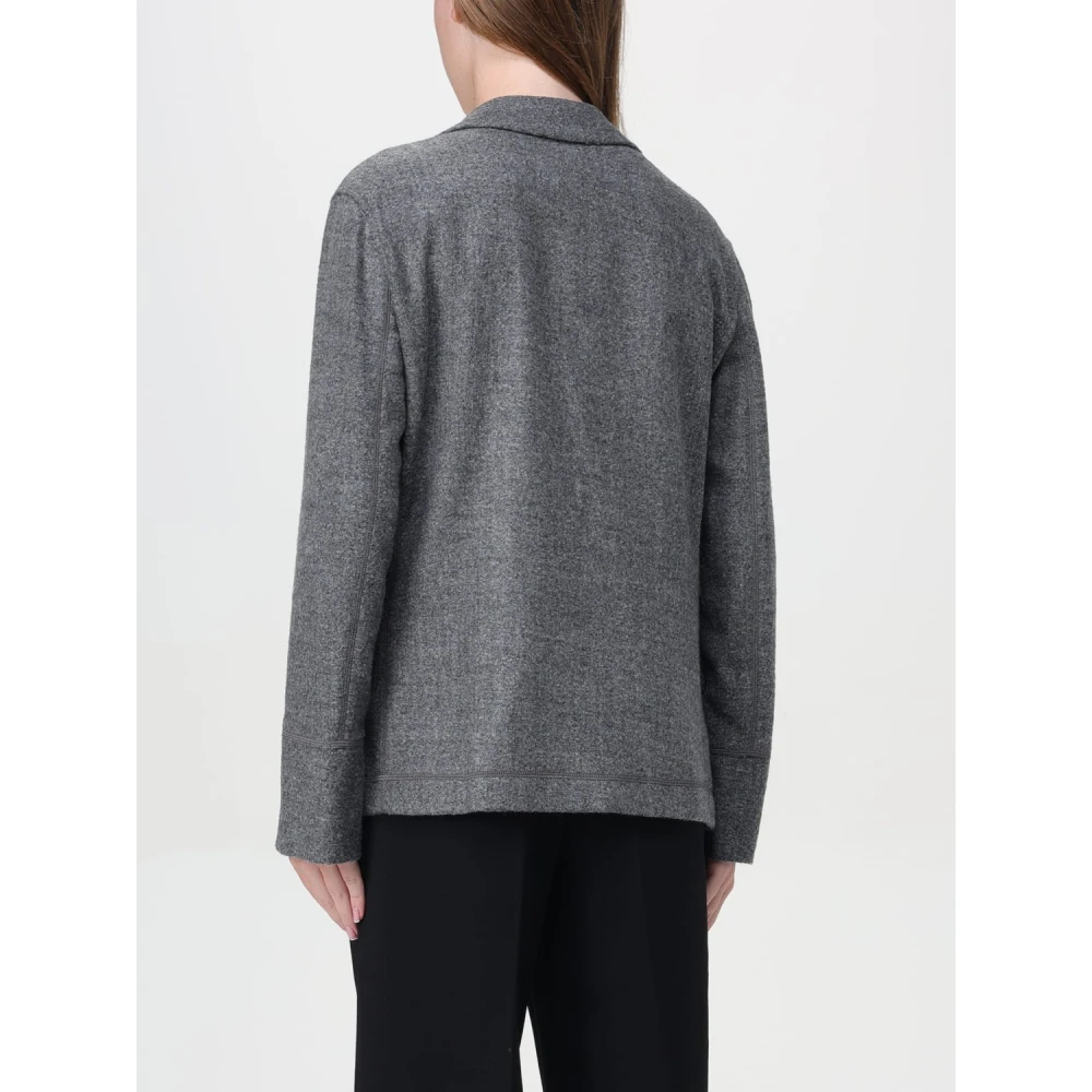 Emporio Armani Blazer Jas voor Stijlvolle Look Gray Dames