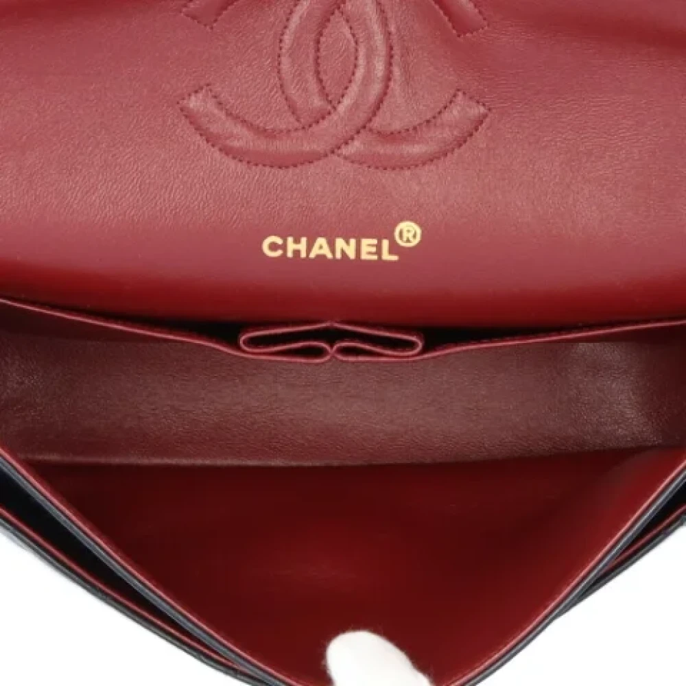 Chanel Vintage Pre-owned Leather shoulder-bags Blue Dames