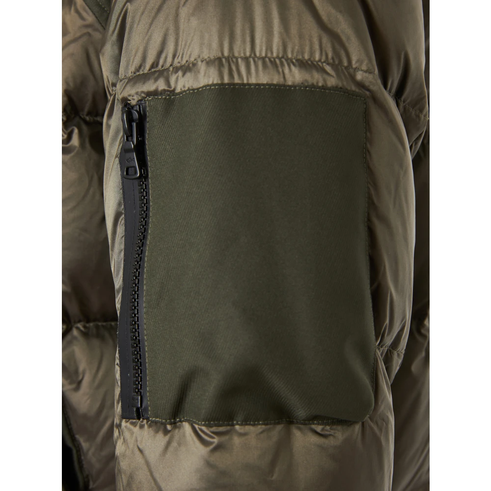 PAUL & SHARK Nylon Hoodie met Zakken Green Heren