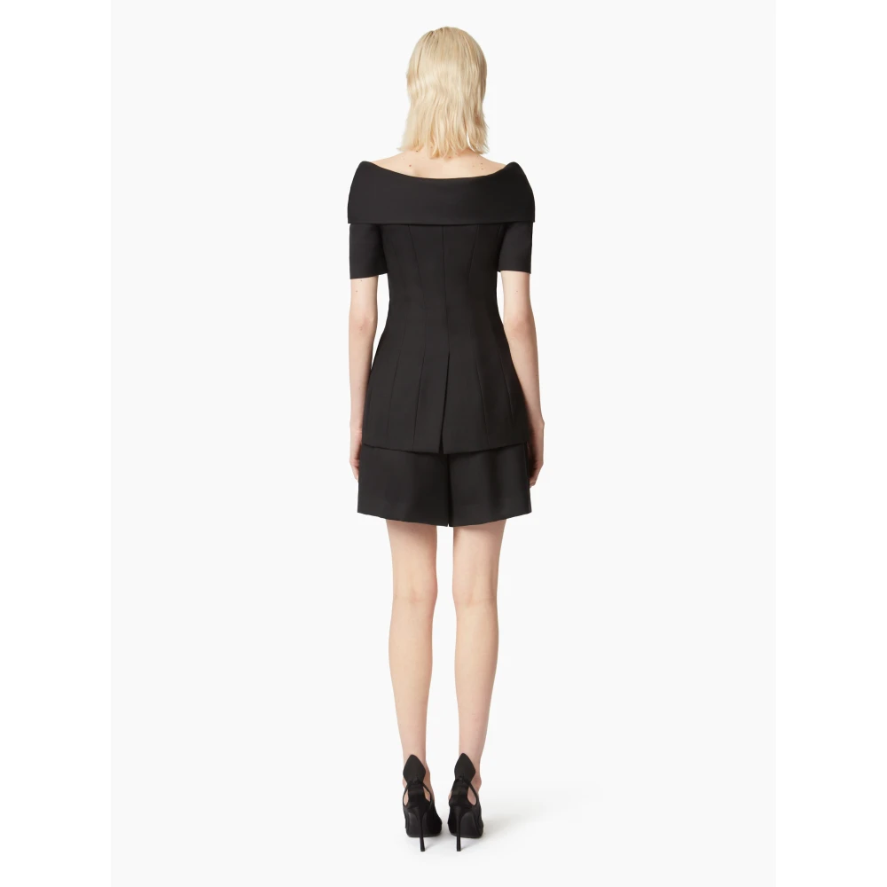 Nina Ricci Wijd Geplisseerd Black Dames