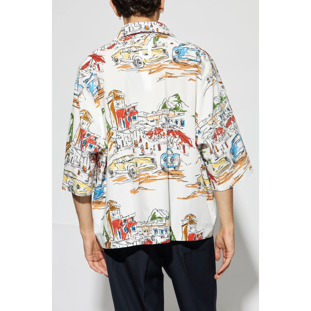 Jacquemus Shirt met print White Heren