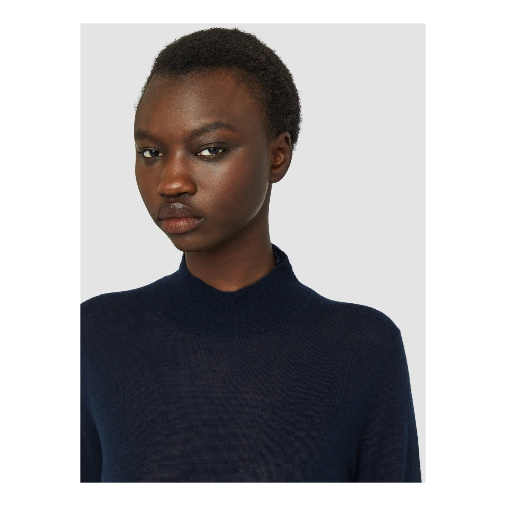 joseph Navy Cashmere High Neck Jumper Blue Dames