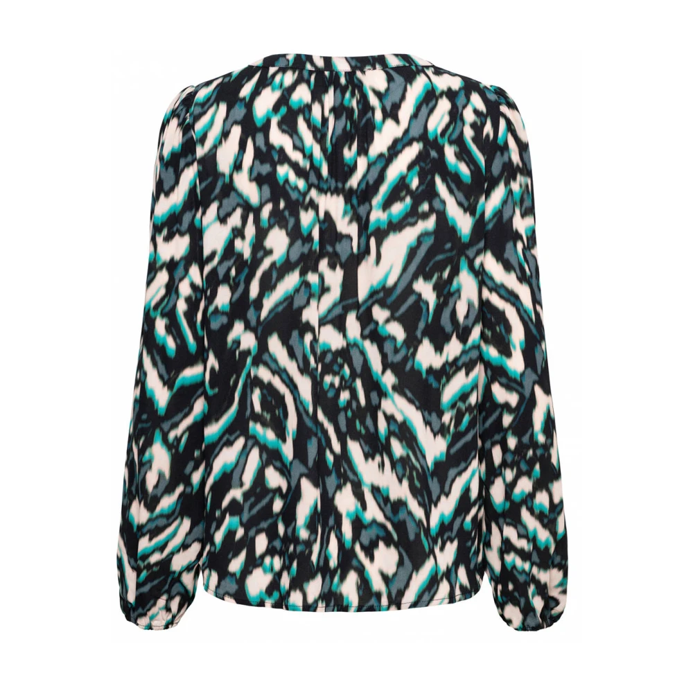 &Co Woman Bloes met lange mouwen en ruches Multicolor Dames