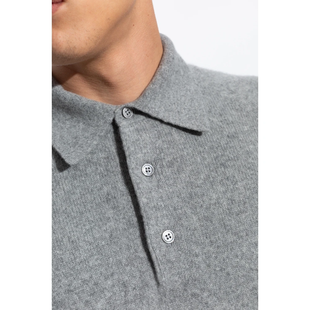 Tom Ford Polo Sweater Gray Heren