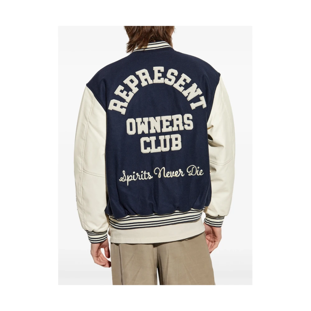 Represent Blauw Contrastmouw Ribboord Jack Blue Heren