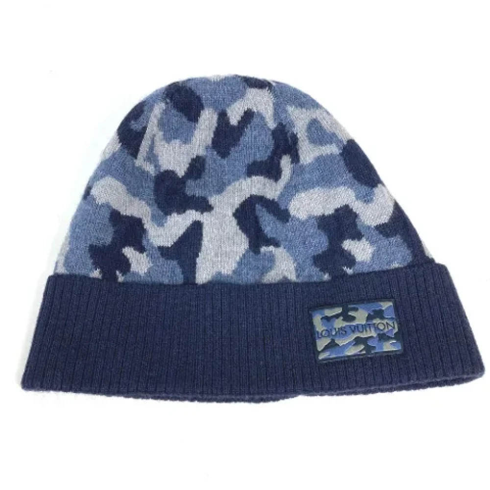 Louis Vuitton Vintage Pre-owned Wool hats Blue Dames