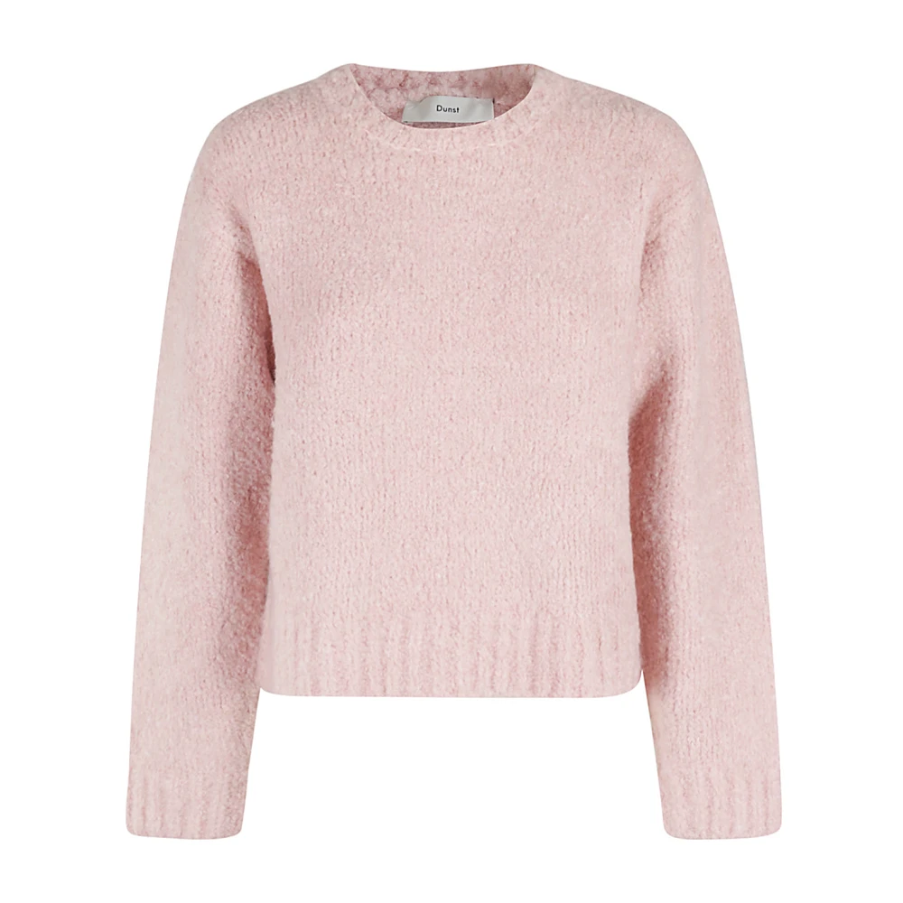 Dunst Mjuk Cloud Boucle Sweater Pink, Dam