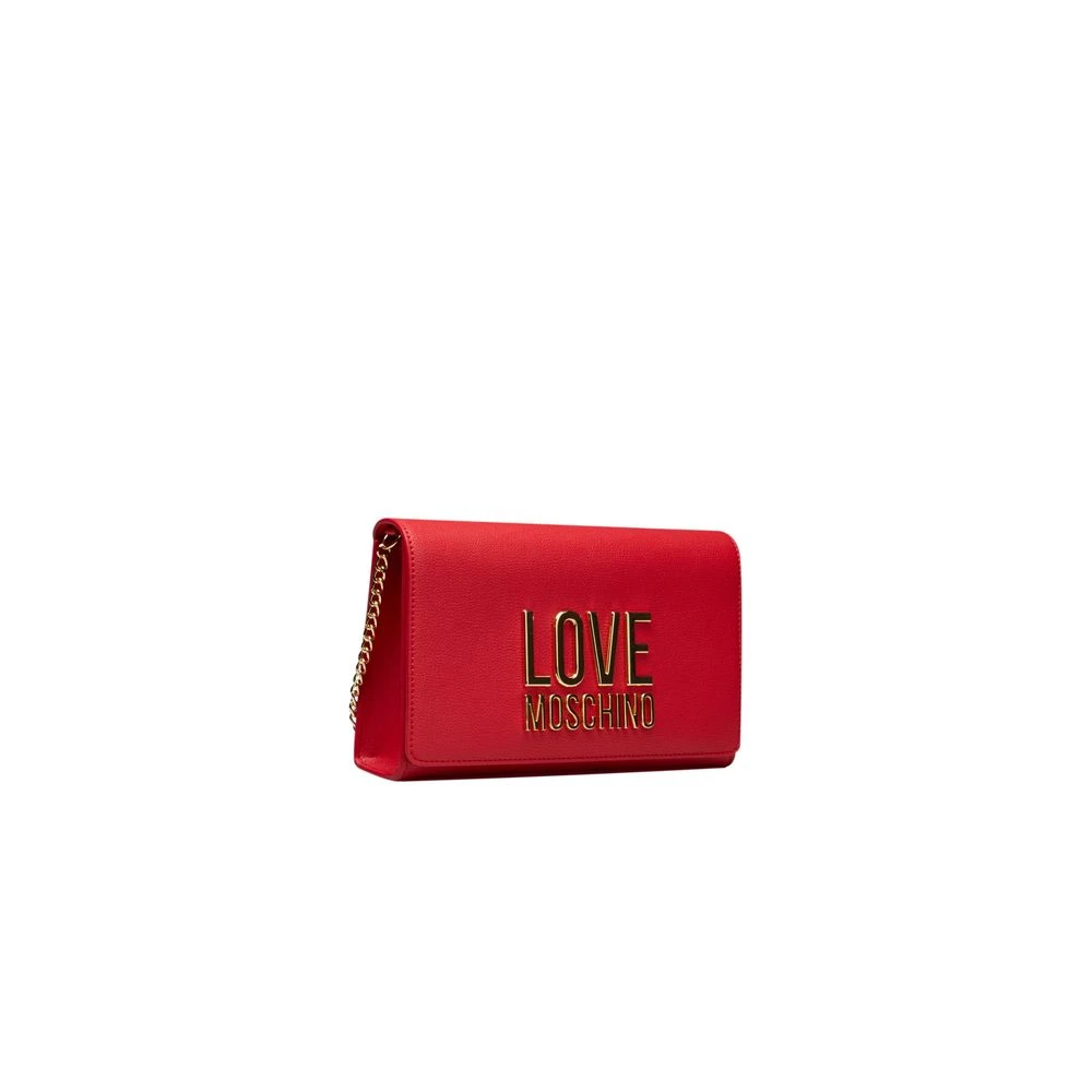 Love Moschino Rode Schoudertas met Ketting Red Dames