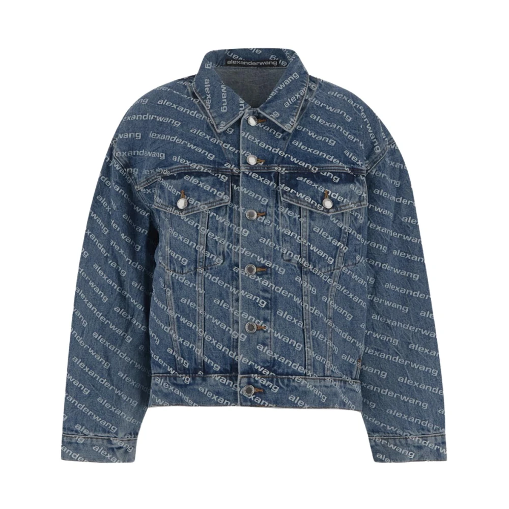 Alexander wang Stijlvolle Denim Jack voor Vrouwen Blue Dames
