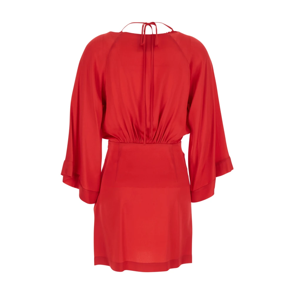 Semicouture Roze Jurk met Verstelbare Kant Pink Dames