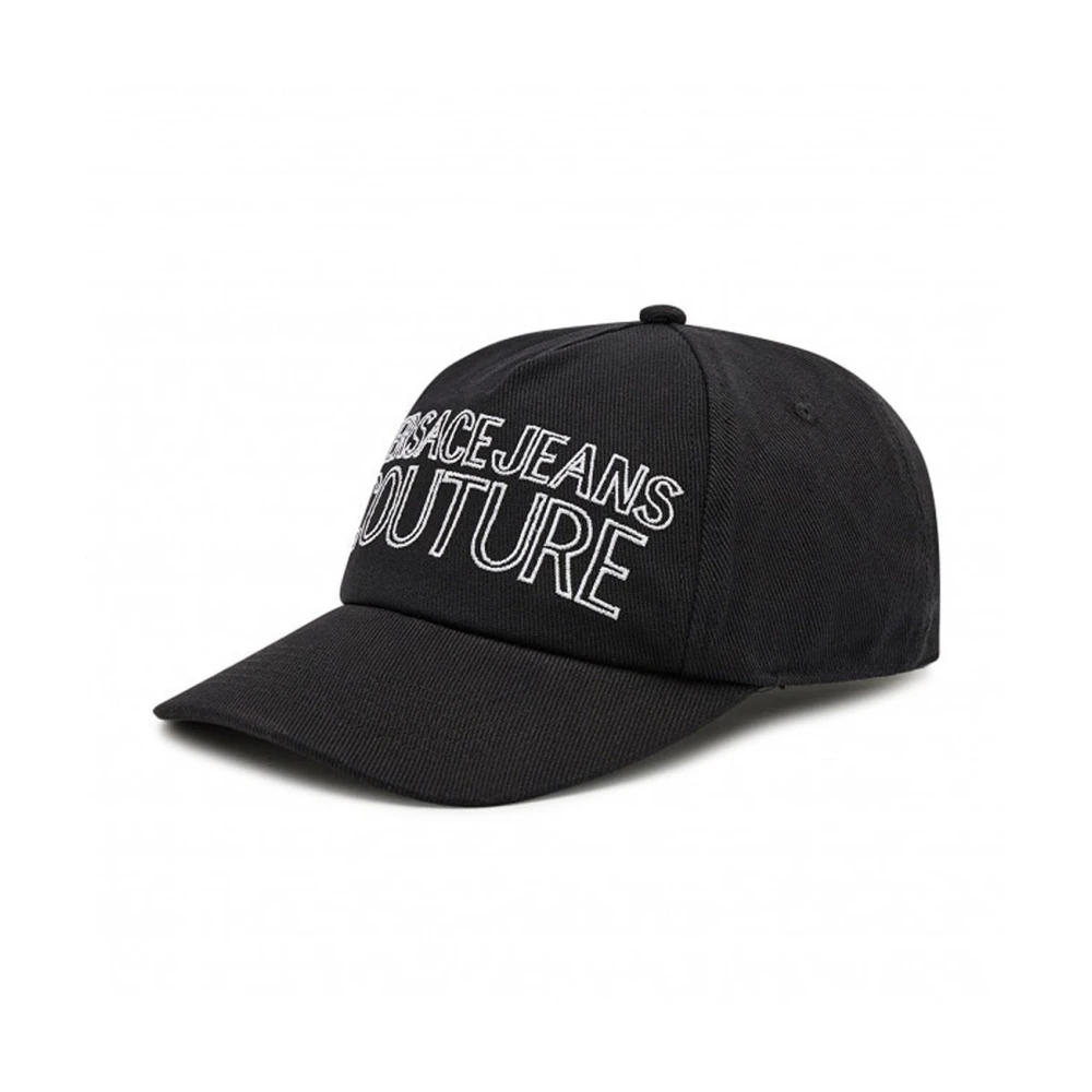 Versace Jeans Couture Unisex Black Hats & Caps, One Size, Stylish Hats & Beanies