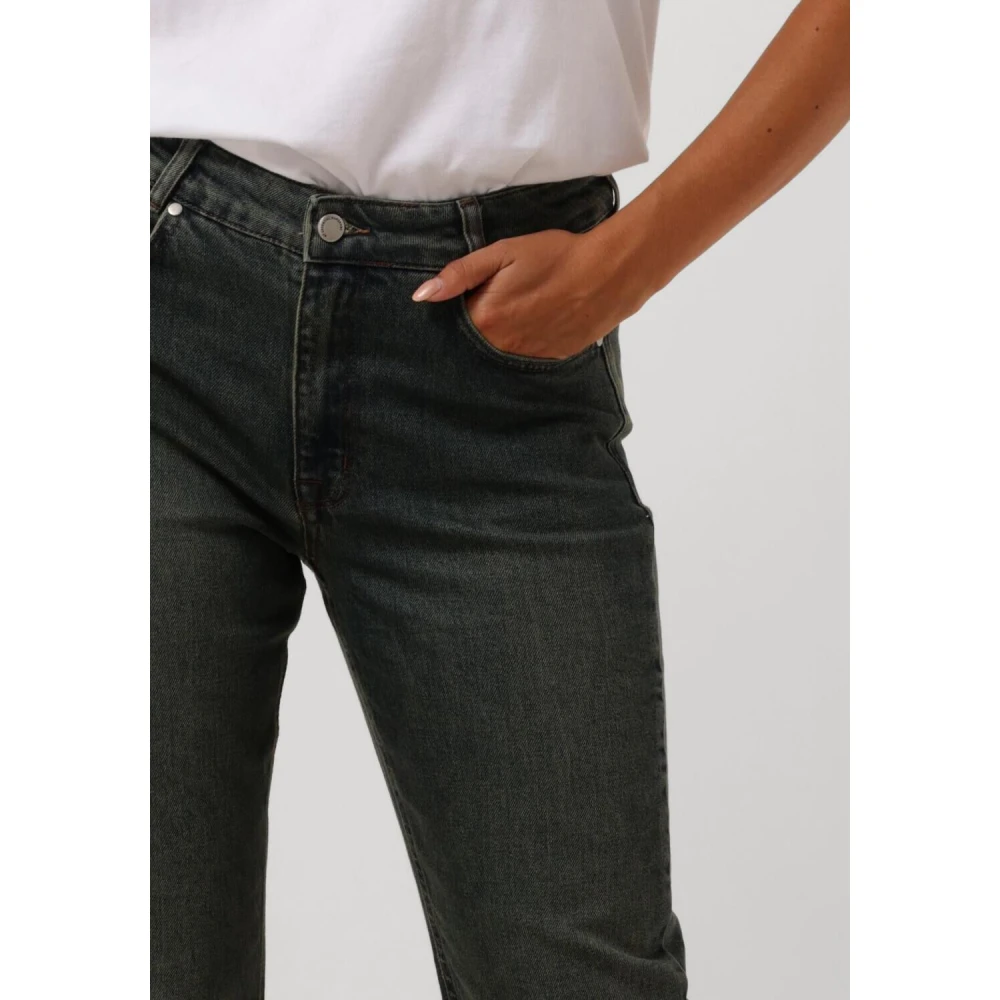 My Essential Wardrobe Klassieke High Straight Leg Jeans Blue Dames