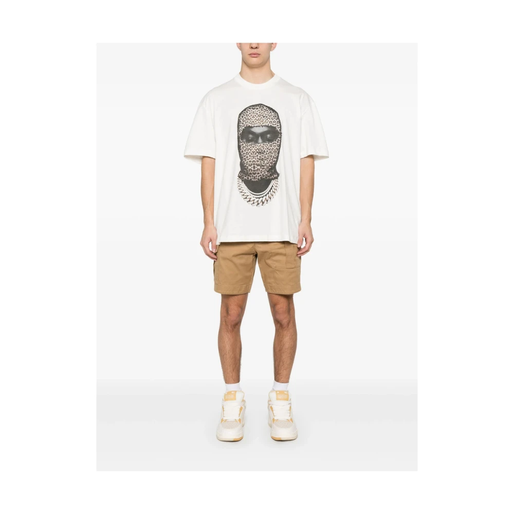 IH NOM UH NIT Wit Logo Print Crew Neck T-shirt White Heren