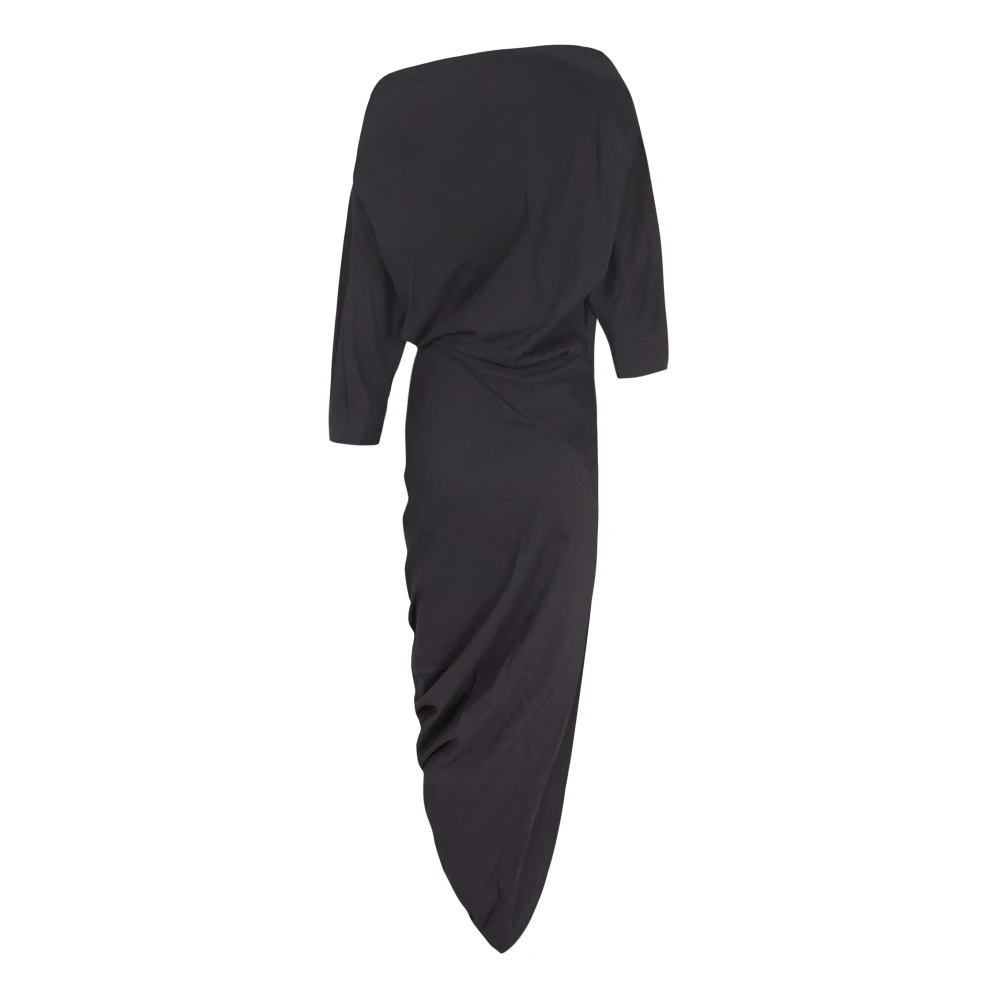 Cortana Asymmetrische Hennep Jurk Black Dames