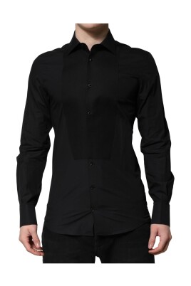 chemise-formelle-noire-et-or