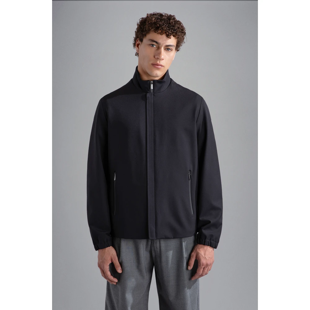 PAUL & SHARK Dynamische Stretch Zwarte Jas Black Heren