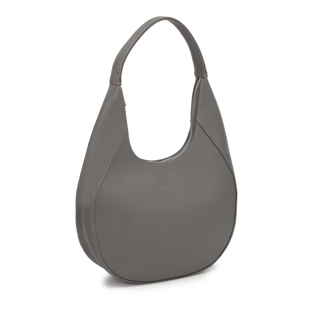 Kazar Klassieke Leren Schoudertas Gray Dames