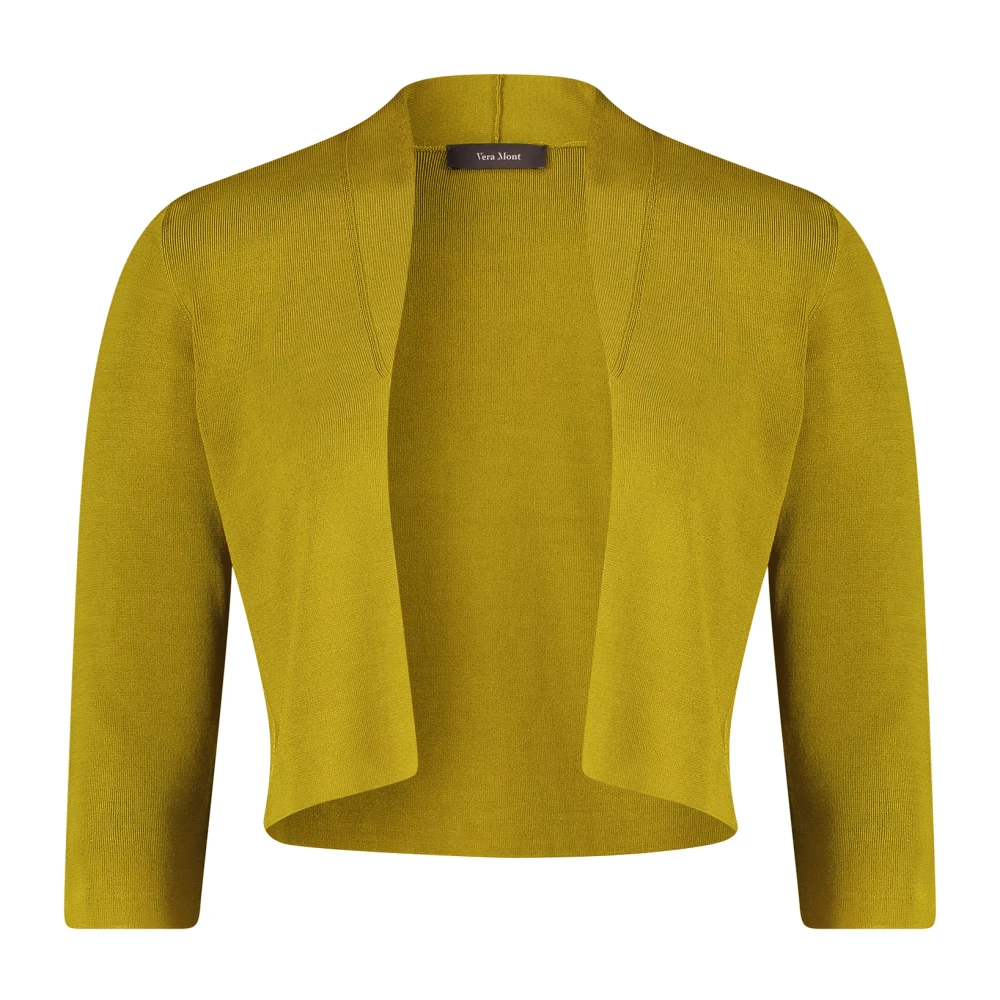Vera Mont Veelzijdige Gebreide Bolero Green Dames