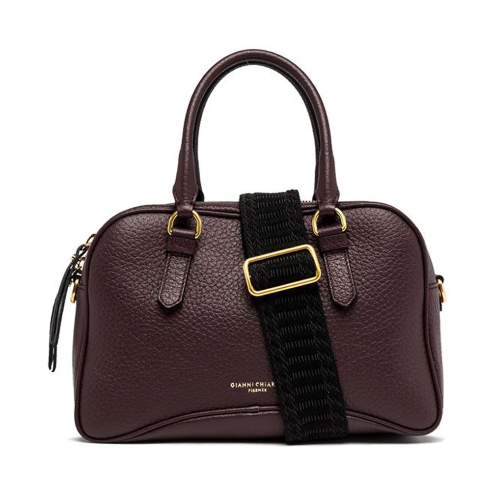 Gianni Chiarini Paarse Leren Golfbodem Tas Purple Dames
