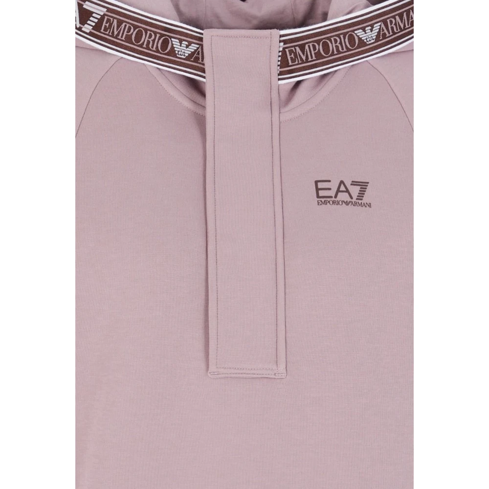 Emporio Armani EA7 Stijlvolle Sweatshirt voor Mannen Pink Dames