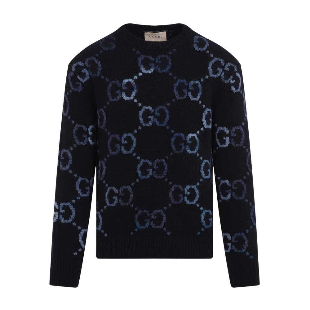 Gucci Blauwe Trui voor Mannen Blue Heren