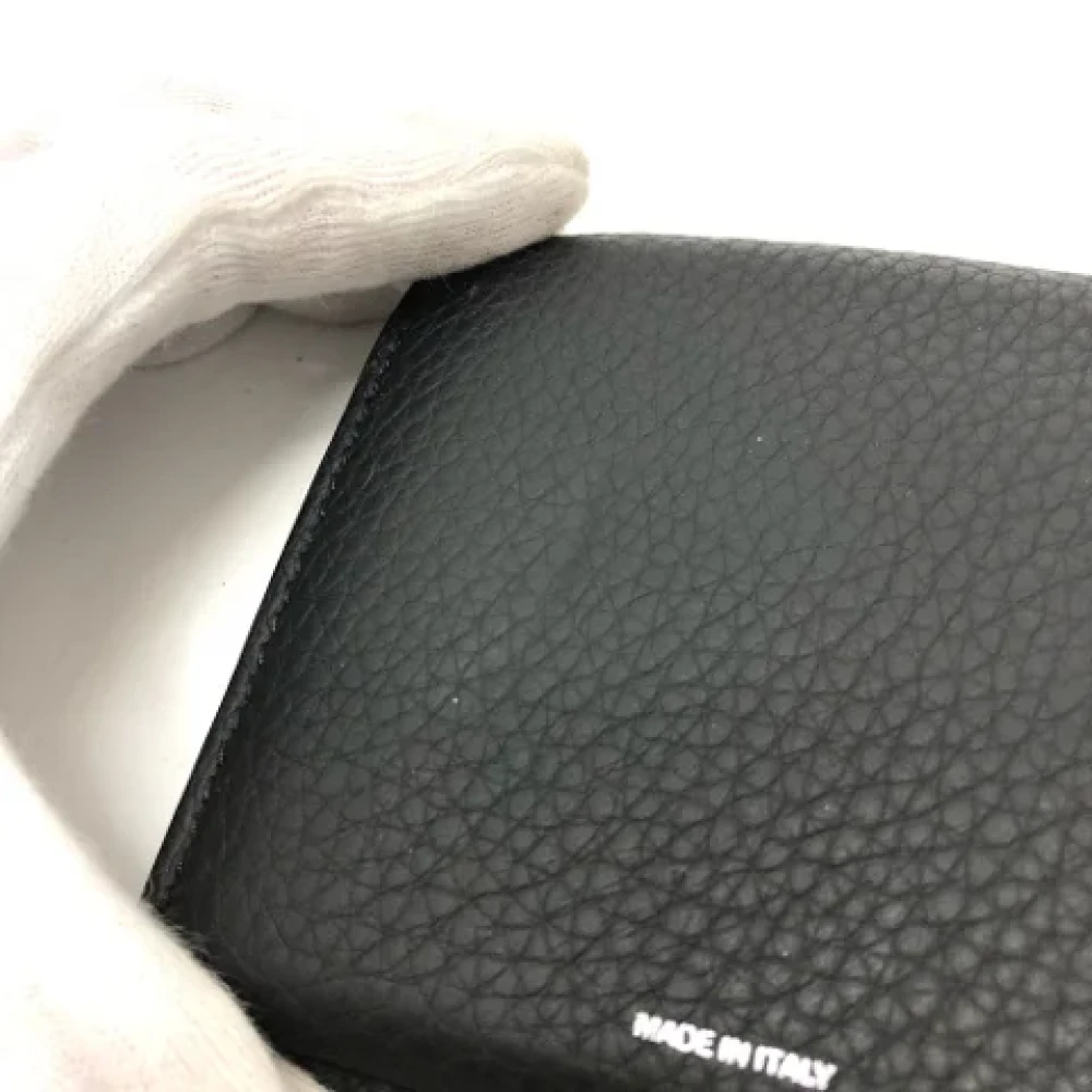 Burberry Vintage Pre-owned Leather wallets Black Heren