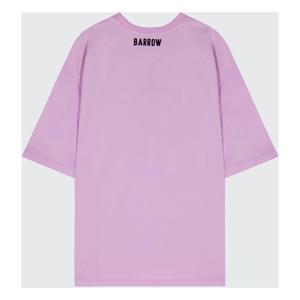 Barrow T-shirt met print Purple Unisex