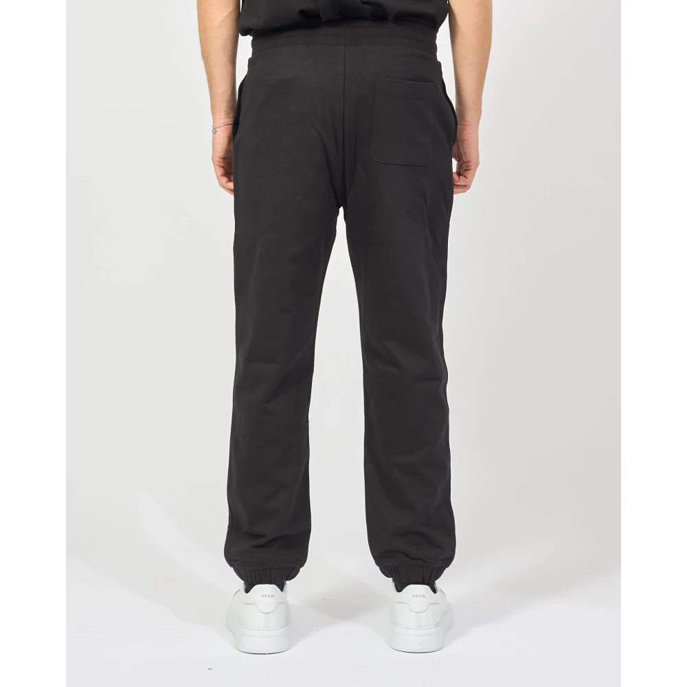 Hugo Boss Zwarte Sweater French Terry Relaxte Pasvorm Black Heren