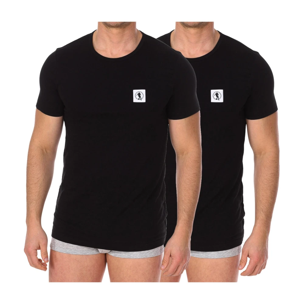 Bikkembergs Men's Black T-Shirts, S, Basic Crew Neck T-Shirt