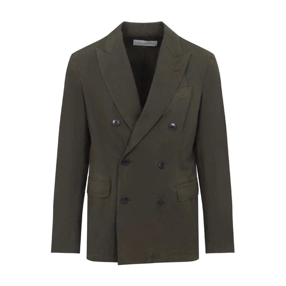 Dries Van Noten Men's Green Balto Jacket - Blazers - M - Jackets