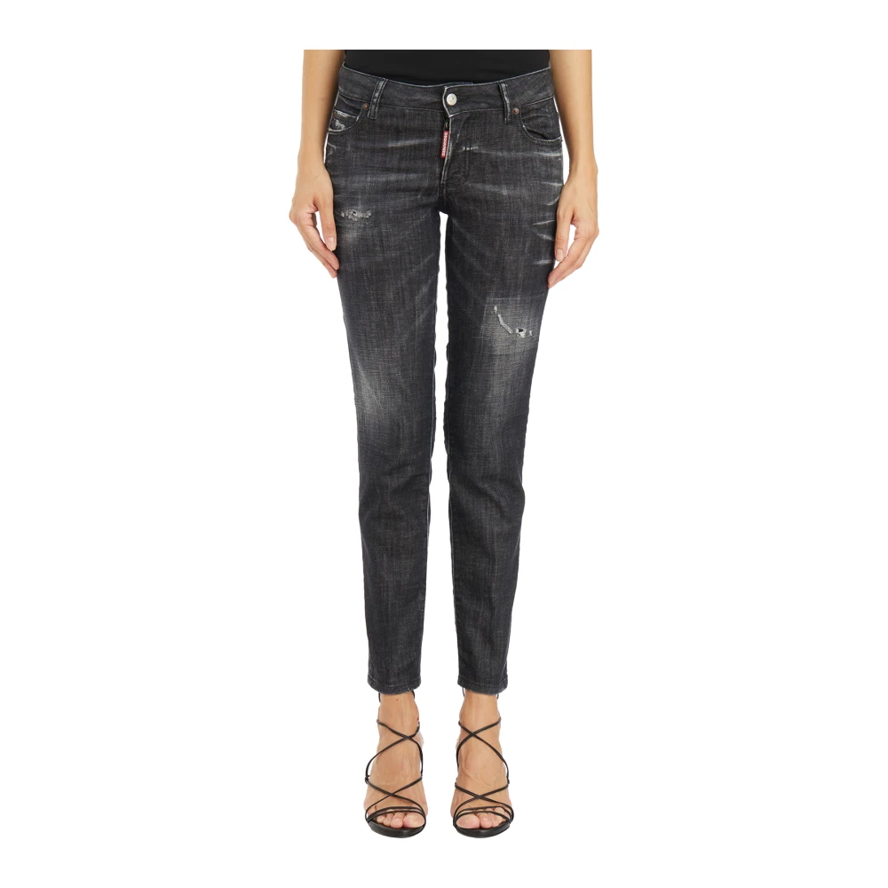 Dsquared2 Denim Jennifer Broek Black Dames