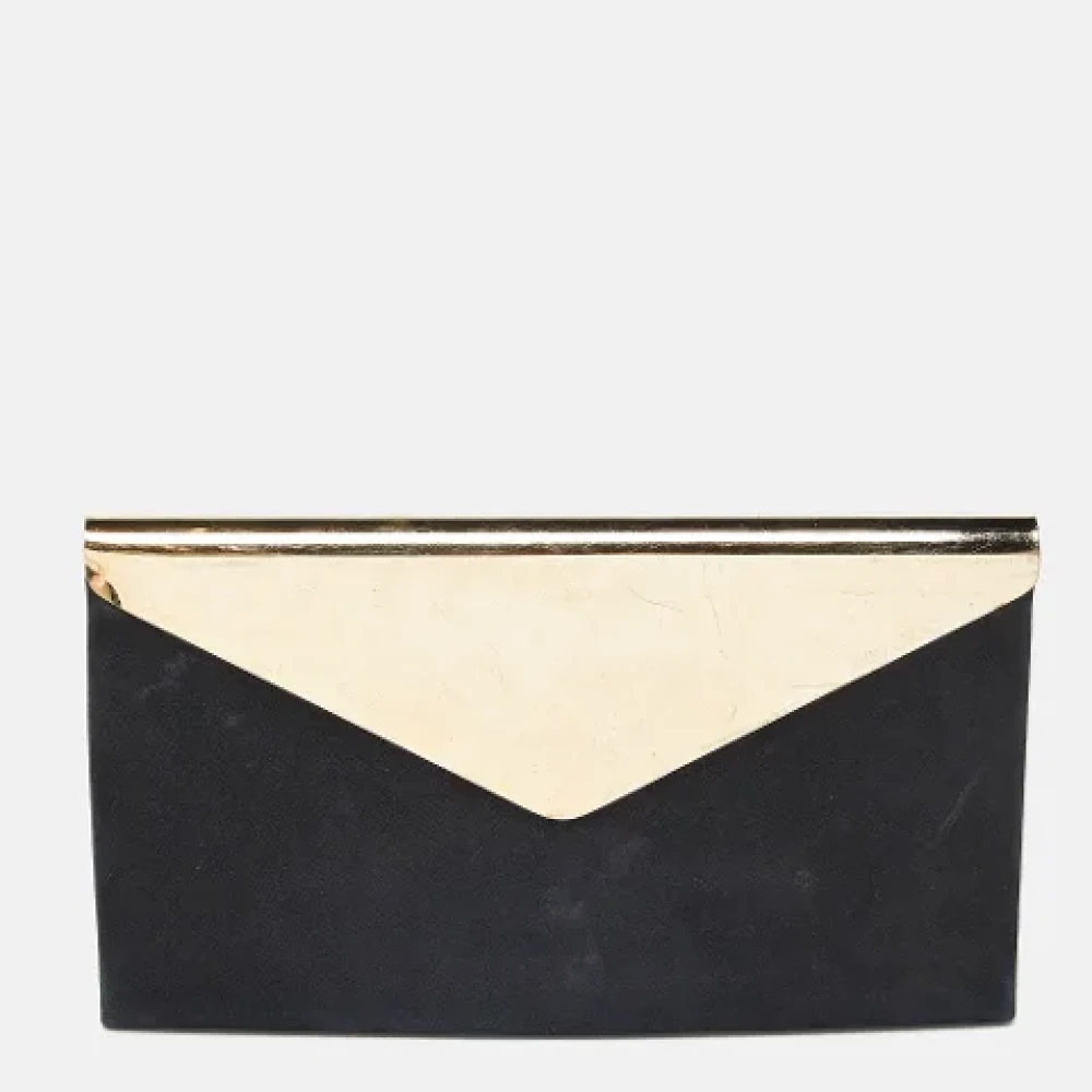 Jimmy Choo Pre-owned Suede clutches Black Dames