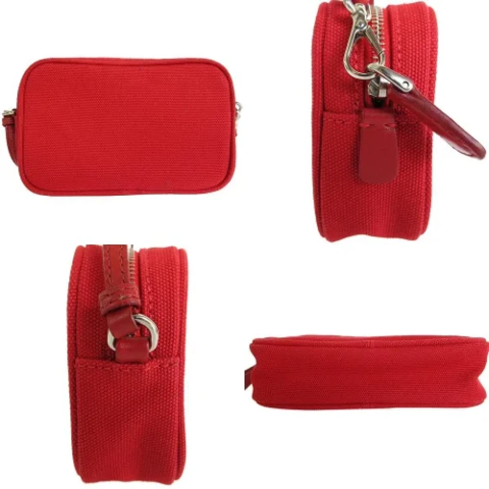 Prada Vintage Pre-owned Canvas prada-bags Red Dames