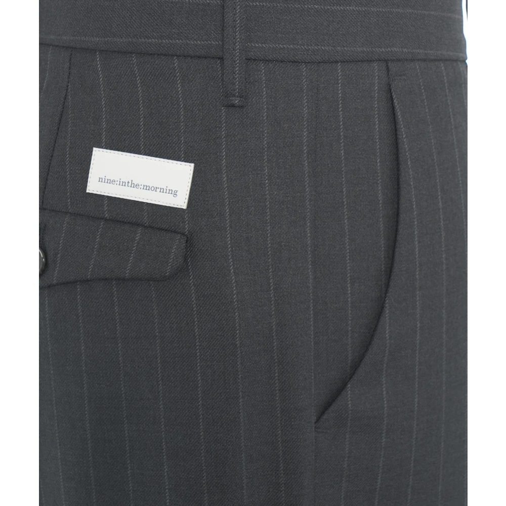 Nine In The Morning Grijze Broek Aw24 Model Hoogte 190cm Gray Heren