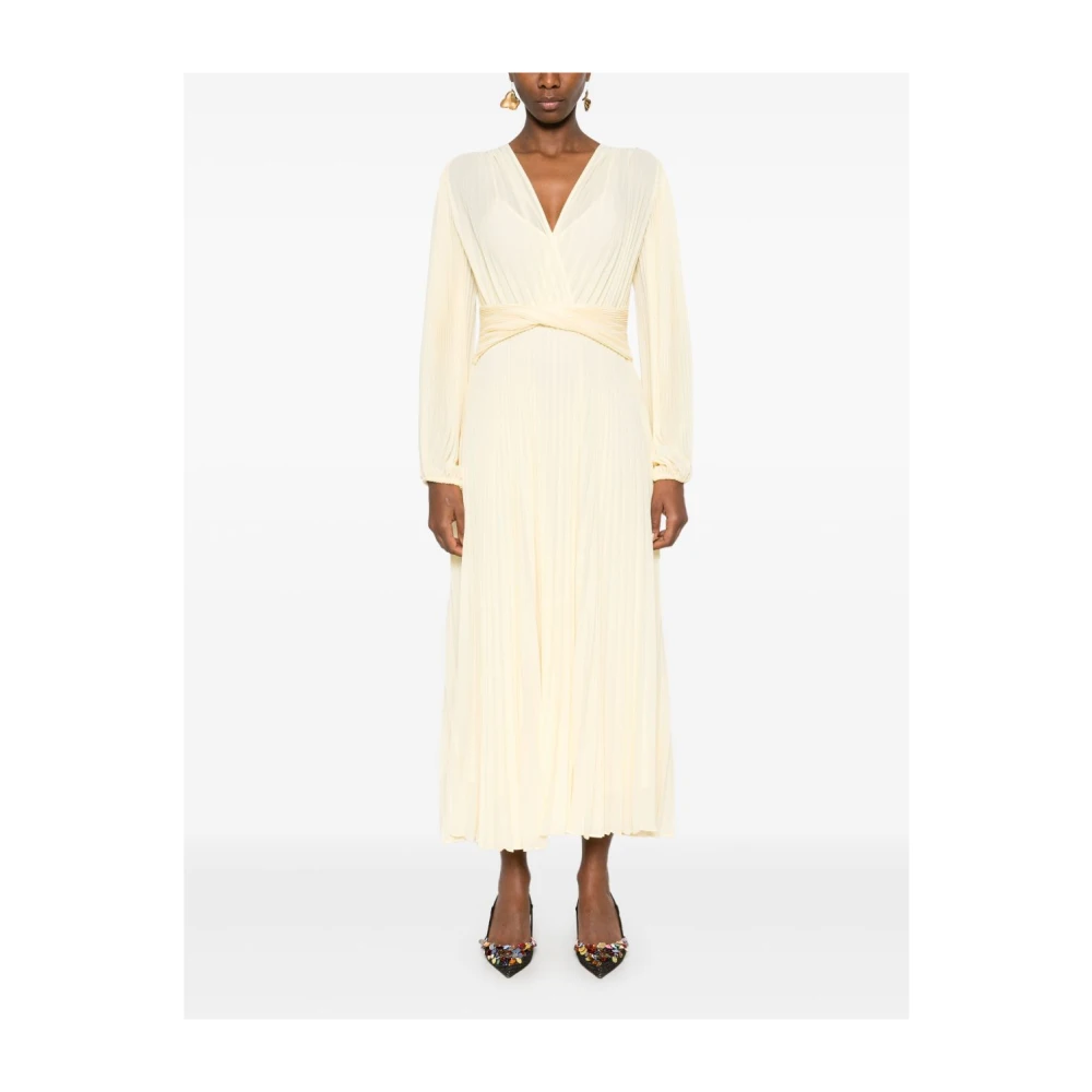 Twinset Elegante Crème Jurk voor Vrouwen Beige Dames