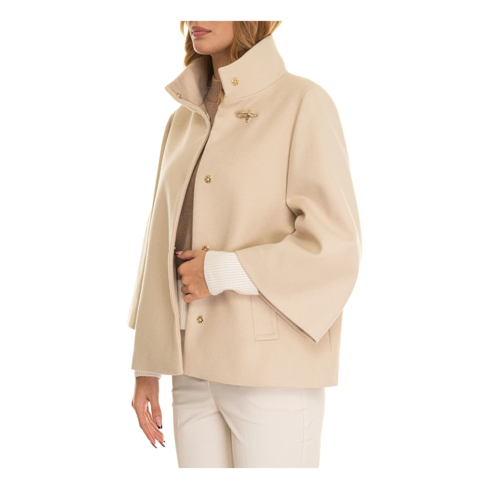 Fay Puffer Jacket Beige Dames