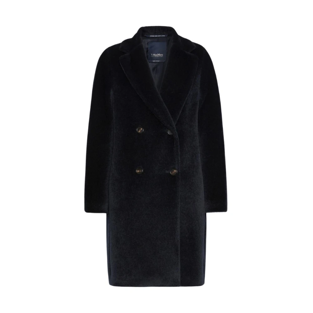 Max Mara , Double-Breasted Coats, Female, Gray, Xs, Double-Breasted Coat