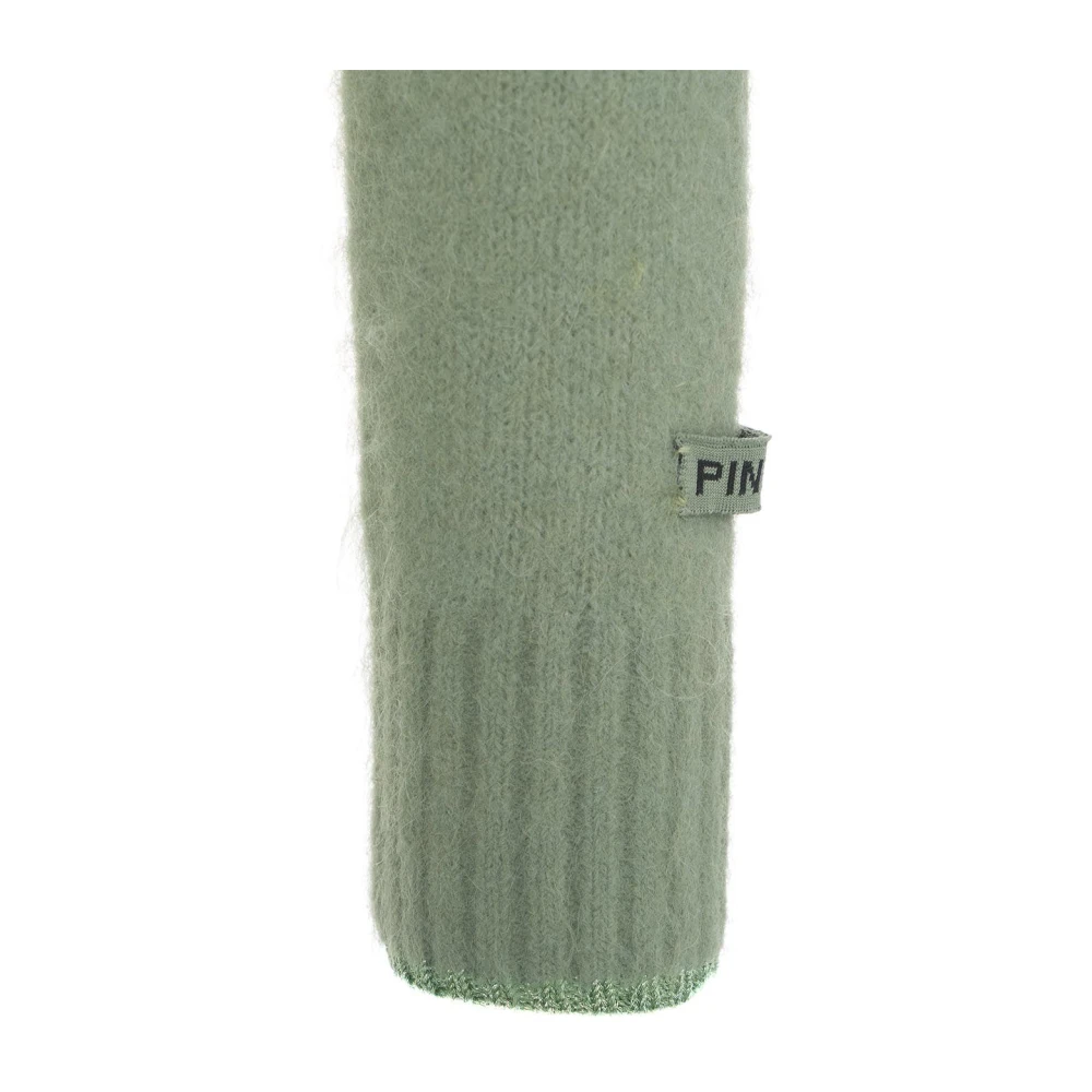 pinko Fluffy cropped cardigan met knoopsluiting Green Dames