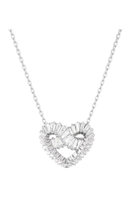 Halsband Kvinnor Matrix Hänge Hjärta Vit 5647924