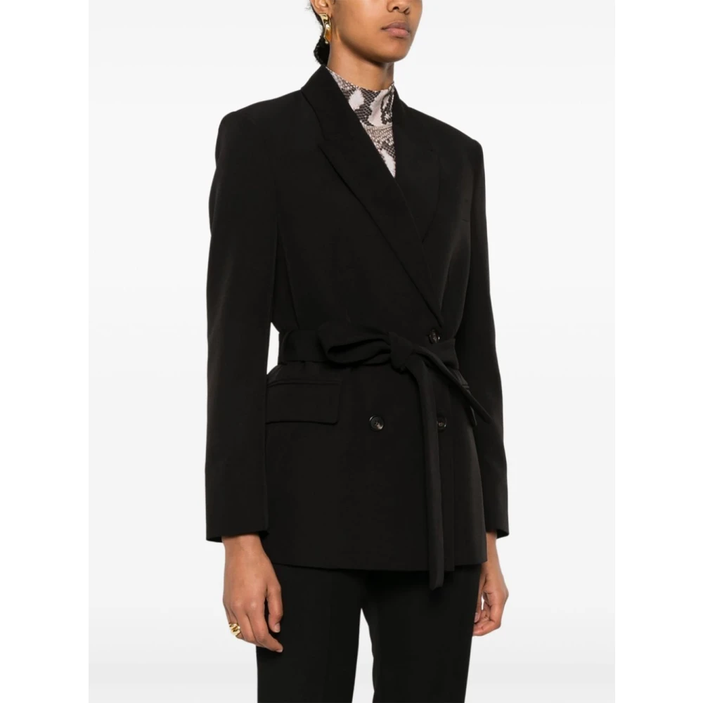 Ermanno Scervino Dubbelborstig Zwarte Blazer Black Dames